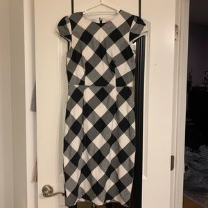 Betsey Johnson Checked Sheath Dress